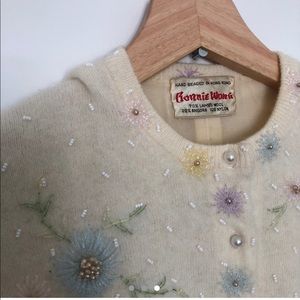 RARE Vintage 60s Beaded Cardigan